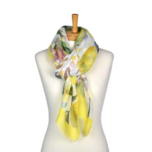 Load image into Gallery viewer, THSS2590: Yellow: Lemon Flower Scarf
