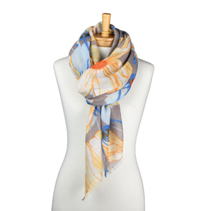 THSS2605: Grey: WindFlower Scarf