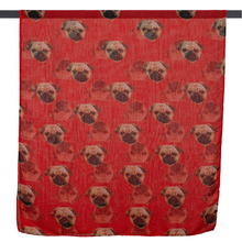 Load image into Gallery viewer, THSS2611: Red: Pug Scarf
