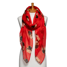 Load image into Gallery viewer, THSS2611: Red: Pug Scarf
