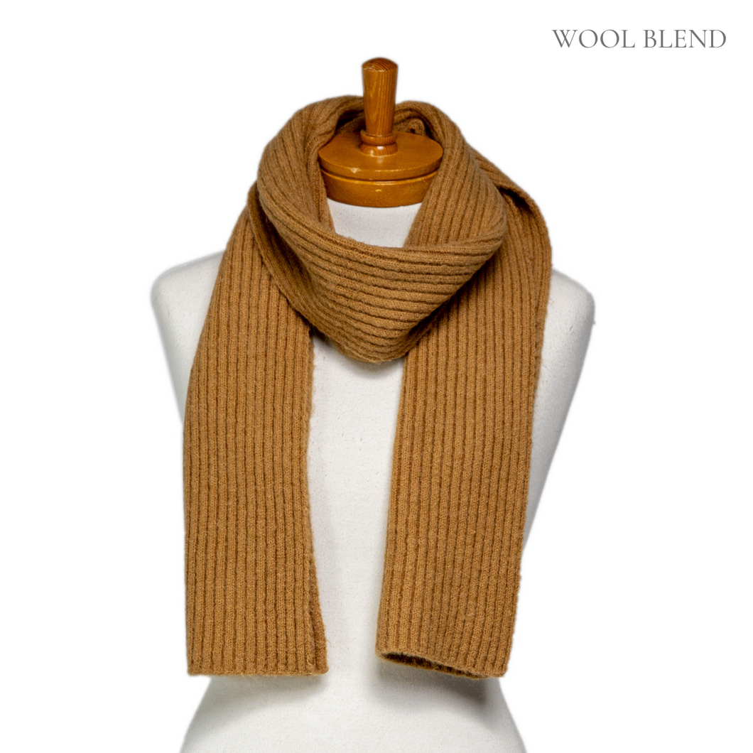 THSS2615: Camel: Rib Scarf