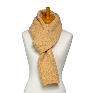 THSS2619: Ginger: Diamond Stitch Knitting Scarf