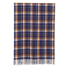 Load image into Gallery viewer, THSS2628: Navy: Tartan Plaid Scarf
