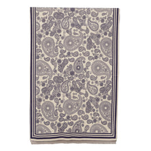 Load image into Gallery viewer, THSS2638: Navy: Reversible Paisley Pattern Scarf
