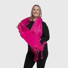 Load image into Gallery viewer, THSS2642: Rose Pink: Chunky Plain Scarf
