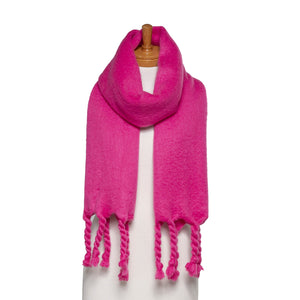 THSS2642: Rose Pink: Chunky Plain Scarf