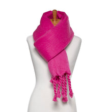 Load image into Gallery viewer, THSS2642: Rose Pink: Chunky Plain Scarf
