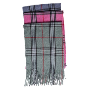 THSS2648: Denim: Basque Plaid Scarf