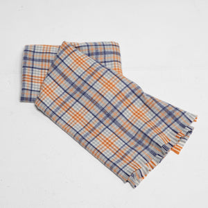 THSS2652: Burnt Orange: Plaid Pattern Scarf