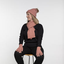 Load image into Gallery viewer, THSS2661HX: Winter Pink: Pattern Rib Knit Beanie
