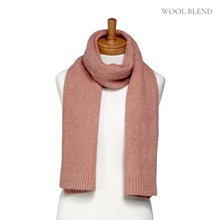 Load image into Gallery viewer, THSS2661: Winter Pink: Pattern Rib Knit Scarf
