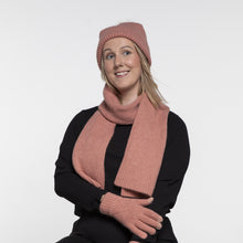 Load image into Gallery viewer, THSS2661: Winter Pink: Pattern Rib Knit Scarf
