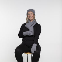 Load image into Gallery viewer, THSS2664HX: Medium Grey: Pattern Rib Knit Beanie
