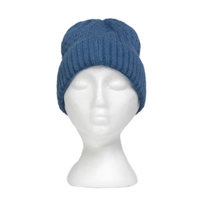 THSS2665HX: Coral Blue: Cable Knit Beanie