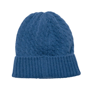 THSS2665HX: Coral Blue: Cable Knit Beanie