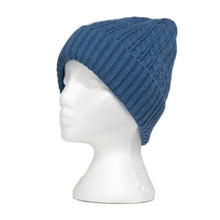 Load image into Gallery viewer, THSS2665HX: Coral Blue: Cable Knit Beanie
