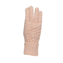 Load image into Gallery viewer, THSS2666GX: Peach : Cable Knit Gloves
