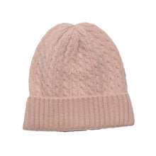 Load image into Gallery viewer, THSS2666HX: Peach : Cable Knit Beanie
