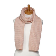 Load image into Gallery viewer, THSS2666: Peach : Cable Knit Scarf
