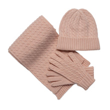 Load image into Gallery viewer, THSS2666: Peach : Cable Knit Scarf
