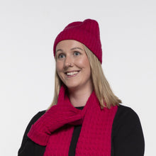 Load image into Gallery viewer, THSS2667HX: Hot Pink: Cable Knit Beanie
