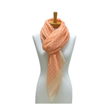 Load image into Gallery viewer, THSS2679: Apricot: Little Paisley Monogram Scarf
