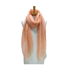 Load image into Gallery viewer, THSS2679: Apricot: Little Paisley Monogram Scarf
