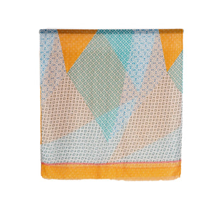 THSS2680: Orange: Geometric Shapes Scarf