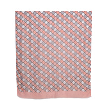 Load image into Gallery viewer, THSS2687: Pastel Apricot: Mosaic Pattern Scarf
