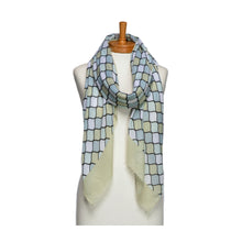 Load image into Gallery viewer, THSS2688: Light Mint: Mosaic Pattern Scarf
