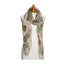 Load image into Gallery viewer, THSS2689: Beige: Pineapple Scarf
