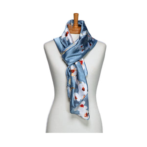 THSS2696: Blue: Orchid Scarf