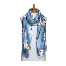 Load image into Gallery viewer, THSS2696: Blue: Orchid Scarf
