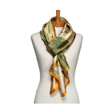 Load image into Gallery viewer, THSS2698: Green: Chinese Village Scarf
