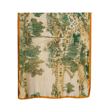 Load image into Gallery viewer, THSS2698: Green: Chinese Village Scarf
