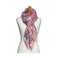 Load image into Gallery viewer, THSS2711: Pink: Gingko Leaf Scarf
