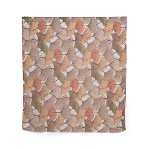 THSS2712: Beige: Gingko Leaf Scarf