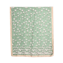 Load image into Gallery viewer, THSS2715: Mint: Snowdrop Flower Scarf
