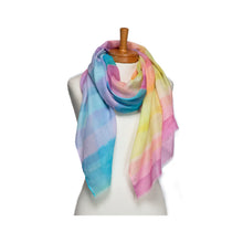 Load image into Gallery viewer, THSS2719: Multicolour: Rainbow Stripes Scarf
