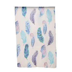 THSS2720: Blue: Feather Pattern Scarf