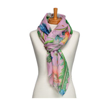 Load image into Gallery viewer, THSS2730: Lilac: Dandelions and Wildflowers Scarf
