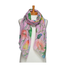 Load image into Gallery viewer, THSS2730: Lilac: Dandelions and Wildflowers Scarf
