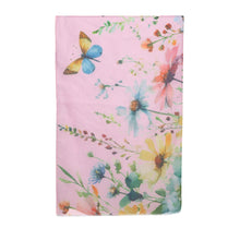 Load image into Gallery viewer, THSS2733: Pink: Butterfly Garden Scarf
