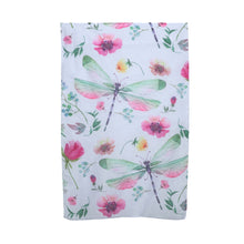 Load image into Gallery viewer, THSS2736: White: Dragonfly Garden Scarf
