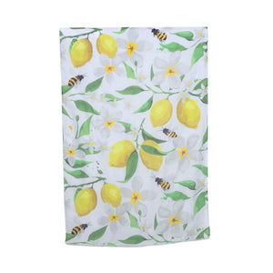 THSS2737: White: Lemons and Bees Scarf