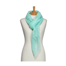 Load image into Gallery viewer, THSS2748: Mint: Plain Pastel Scarf
