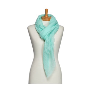 THSS2748: Mint: Plain Pastel Scarf