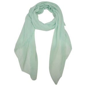 THSS2748: Mint: Plain Pastel Scarf