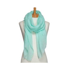 Load image into Gallery viewer, THSS2748: Mint: Plain Pastel Scarf
