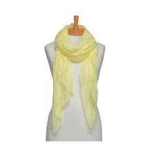 Load image into Gallery viewer, THSS2749: Yellow: Plain Pastel Scarf
